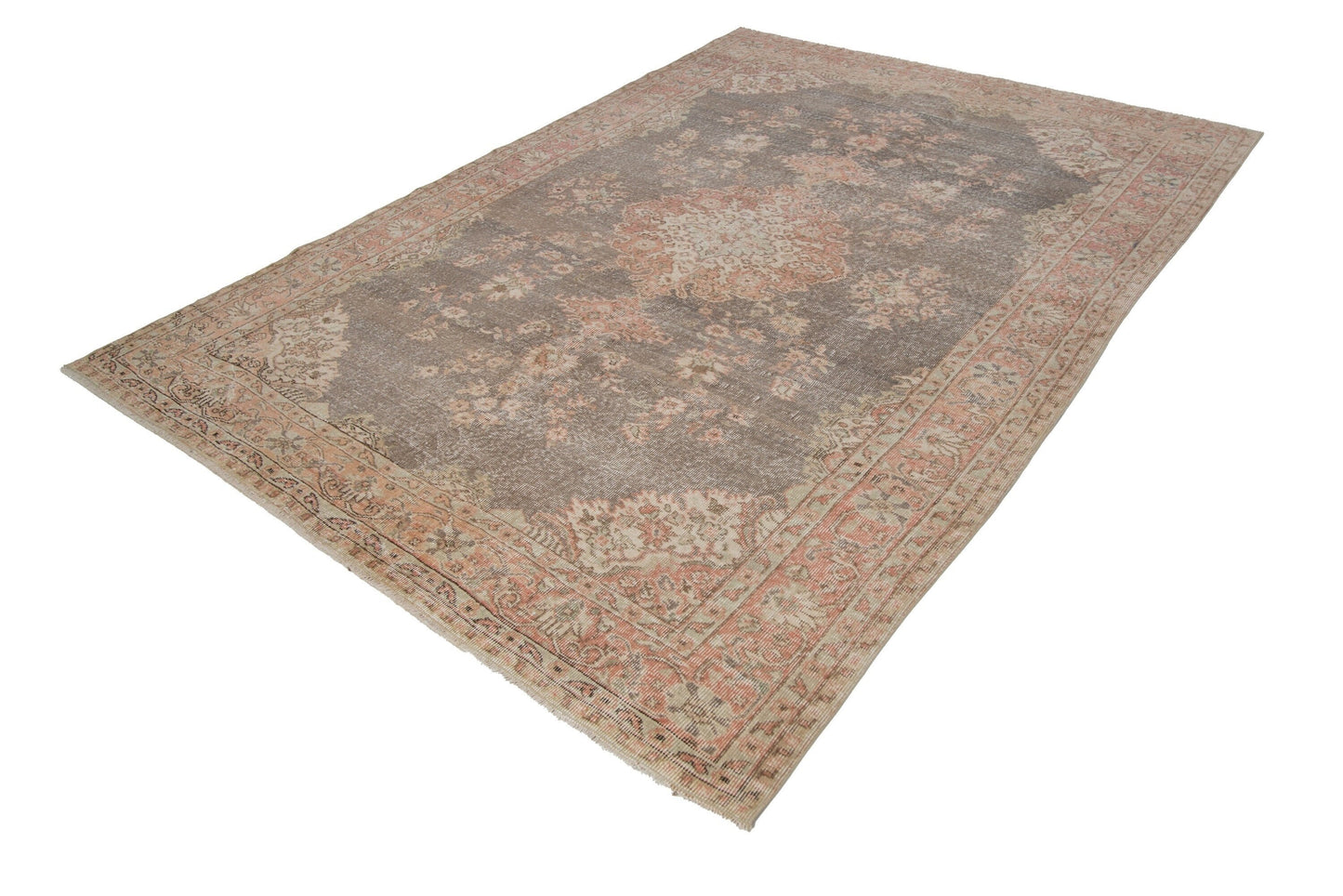 7x10 Terracotta Navy blue Area Rug, Oushak Turkish rug, Vintage Carpet rug, Oushak Carpet, Antique rug, Oriental rug ,Rustic rug,7716