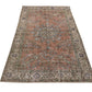 Boho Oushak rug, Red Turkish rug, Oriental Area rug 4x7, Handmade Vintage rug, Authentic Bohemian Carpet rug, Anatolia rug, Bedroom rug,8672