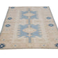 4x7 Turkish Oushak Rug, HANDMADE VİNTAGE Rug, AREA Rug Turkey, Home decor ,Coastal rug, Fine rug, Unique rug, Faded rug, Anatolia,7299