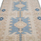 4x7 Turkish Oushak Rug, HANDMADE VİNTAGE Rug, AREA Rug Turkey, Home decor ,Coastal rug, Fine rug, Unique rug, Faded rug, Anatolia,7299