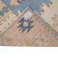 4x7 Turkish Oushak Rug, HANDMADE VİNTAGE Rug, AREA Rug Turkey, Home decor ,Coastal rug, Fine rug, Unique rug, Faded rug, Anatolia,7299
