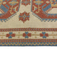 Turkish Rug Beige, Geometric Vintage rug, Oushak rug 7x10, Handmade Area rug, Carpet rug, Dining room rug ,Area rug 7x10, 5888