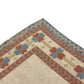 Turkish Rug Beige, Geometric Vintage rug, Oushak rug 7x10, Handmade Area rug, Carpet rug, Dining room rug ,Area rug 7x10, 5888