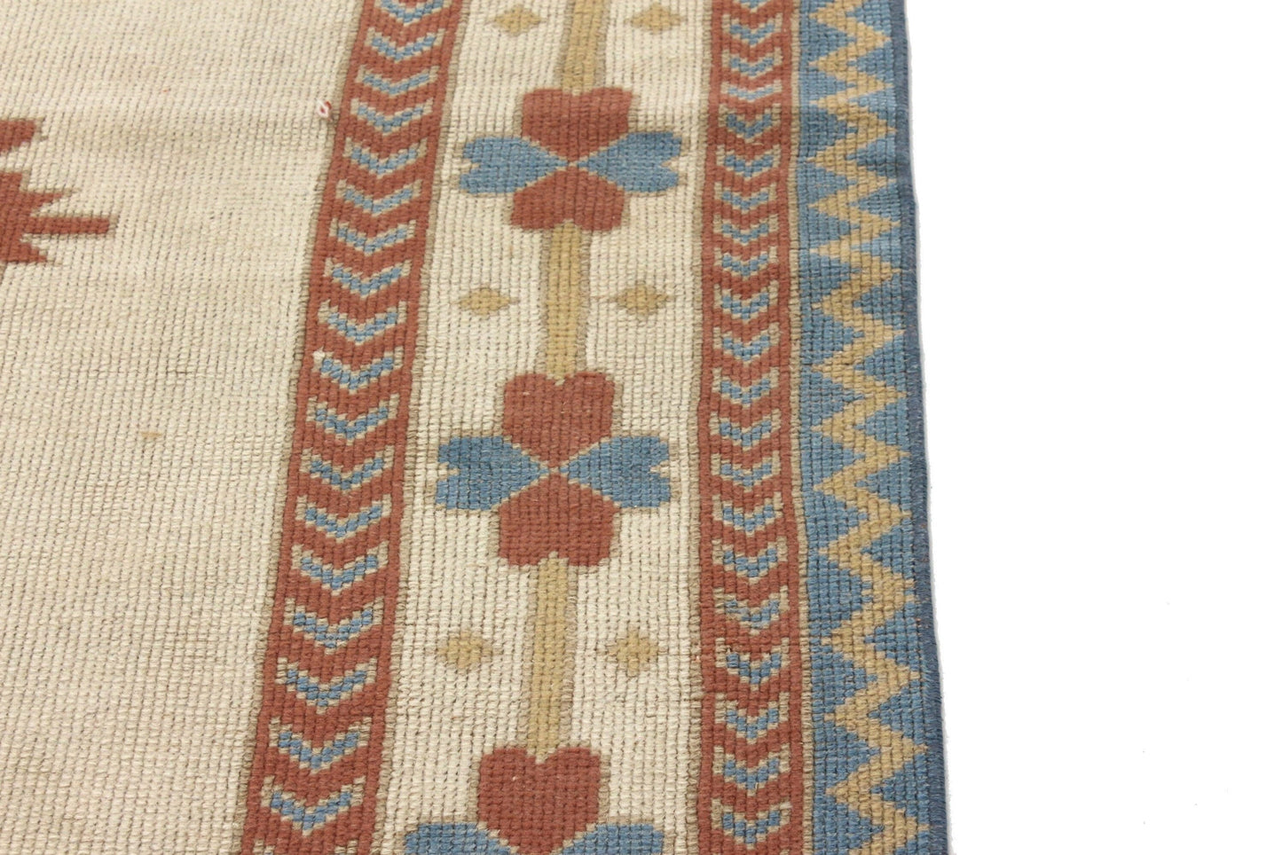 Turkish Rug Beige, Geometric Vintage rug, Oushak rug 7x10, Handmade Area rug, Carpet rug, Dining room rug ,Area rug 7x10, 5888