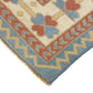 Turkish Rug Beige, Geometric Vintage rug, Oushak rug 7x10, Handmade Area rug, Carpet rug, Dining room rug ,Area rug 7x10, 5888