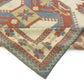 Turkish Rug Beige, Geometric Vintage rug, Oushak rug 7x10, Handmade Area rug, Carpet rug, Dining room rug ,Area rug 7x10, 5888