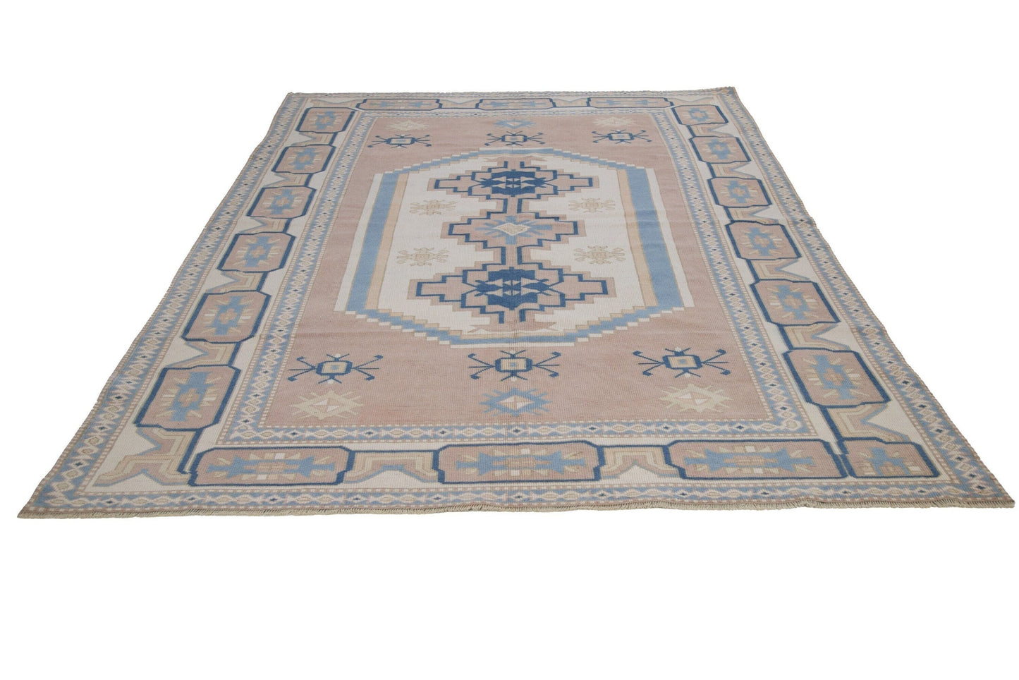 7x10 Area Rug, Anatolia Oushak Rug, Turkish Vintage Rug, Handmade rug, Living room rug, Turkey rug, One of a kind rug, Large rug 7x10, 7314