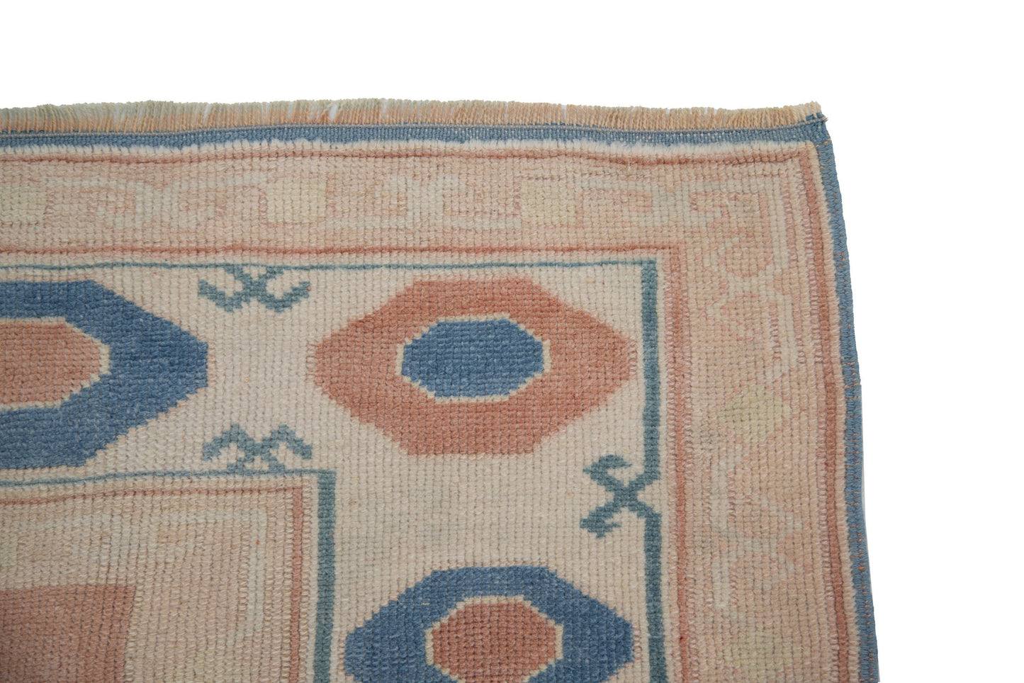 7x9 Turkish rug ,Vintage rug, Neutral rug, Faded rug, Bohemian rug, Eclectic decor, Living room rug, Handmade rug ,Oushak Rug , 7322