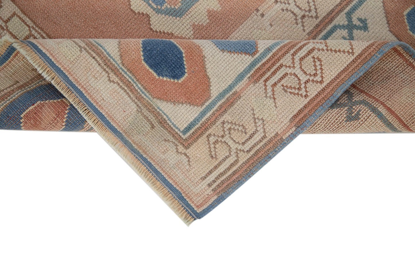 7x9 Turkish rug ,Vintage rug, Neutral rug, Faded rug, Bohemian rug, Eclectic decor, Living room rug, Handmade rug ,Oushak Rug , 7322