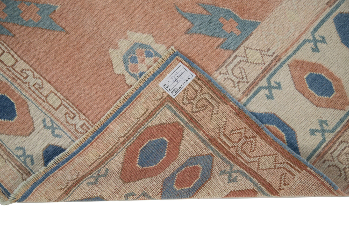 7x9 Turkish rug ,Vintage rug, Neutral rug, Faded rug, Bohemian rug, Eclectic decor, Living room rug, Handmade rug ,Oushak Rug , 7322