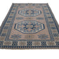 5x8 Turkish Vintage Oushak rug, 5x8 Handmade Area Carpet rug ,Bohemian rug, Turkey rug, Faded rug, Geometric rug, Nursery rug, 7306