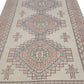Faded Turkish rug, Vintage rug 5x8, Oushak rug ,Neutral Rug, Carpet rug, Handmade rug, Geometric rug ,Anatolia rug, Turkey rug, 7292
