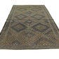 Brown Beige Kilim Rug, Turkish Kilim, Vintage Kilim, Rug Kilim, Eclectic Rug, Wool Rug, Anatolia Rug, Unique Rug, Primitive Rug, 8080