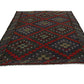 Farmhouse Decor, Plaid Kilim Rug, Area Geometric Rug, Turkey Rug, Fine Rug, Faded Rug, Muted Rug, Bedroom Rug, Kilim Rug 7x9, 8084