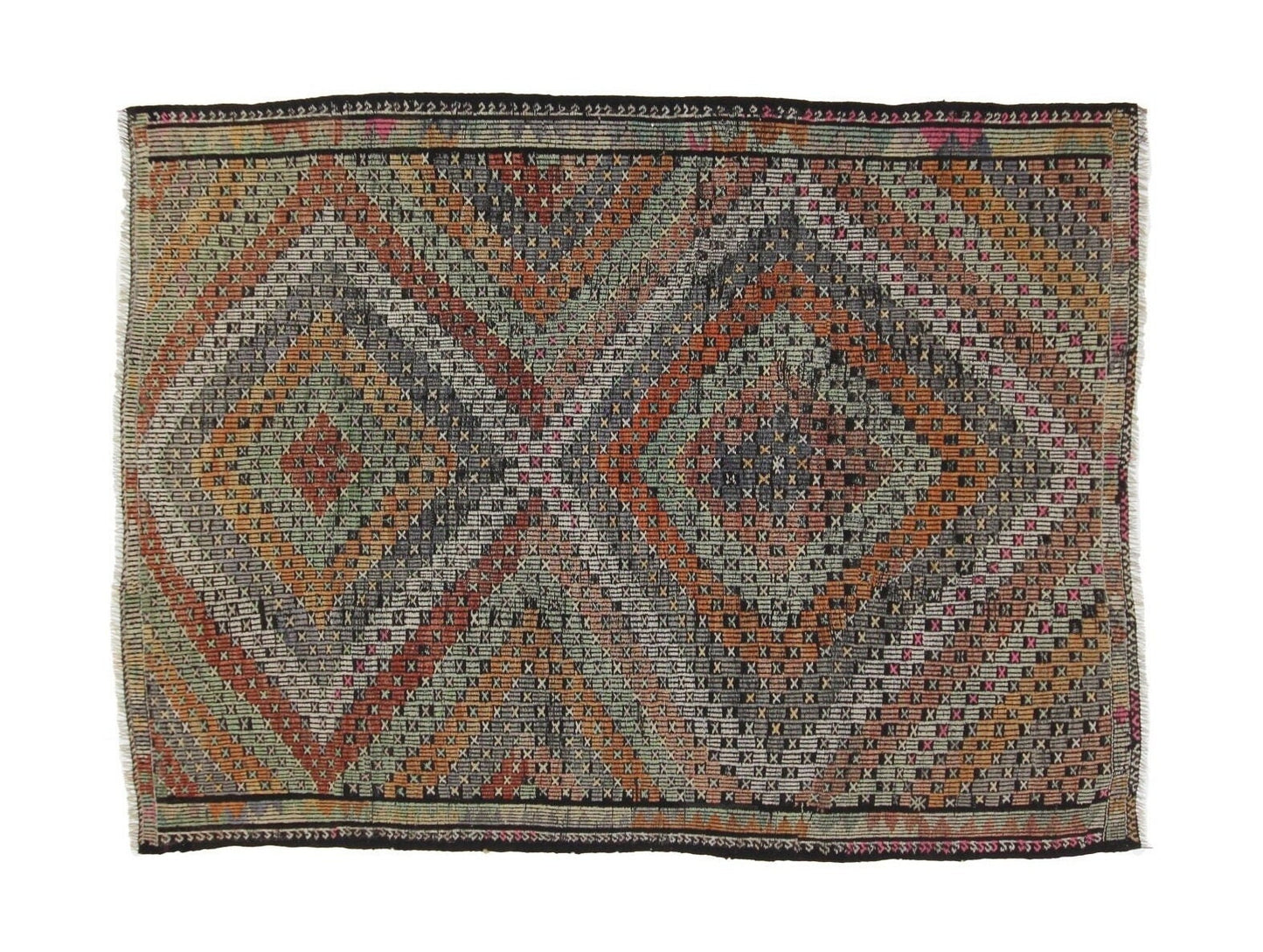 Kilim Rug, Turkish Kilim, Vintage Kilim, Kilim Rug, Rustic Rug, Traditional Rug, Neutral Rug, Organic Rug, Floor Rug, Kilim Rug 6x8, 8189