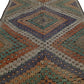 6x9 Bohemian Kilim Rug, Terracotta Geometric Rug, Boho Rug, Area Kilim Rug, Handmade Kilim Rug, One of a Kind, Decorative Unique Rug, 8081