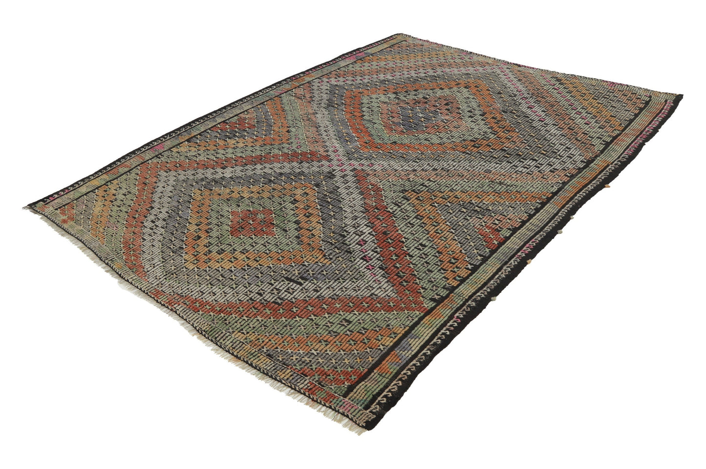 Kilim Rug, Turkish Kilim, Vintage Kilim, Kilim Rug, Rustic Rug, Traditional Rug, Neutral Rug, Organic Rug, Floor Rug, Kilim Rug 6x8, 8189