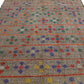7x9 Turkish Vintage Kilim Rug, Boho Rug, Handmade Faded Kilim Rug, Kilim Rug, Contemporary Rug, Area Kilim Rug, Living room Rug, 8083