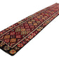 Extra Long Carpet Runner Rug, 3x14 Rug Runner, Turkish Vintage Oushak Runner, Bohemian, Entryway Rug, Made in Anatolia, Runner, 6389