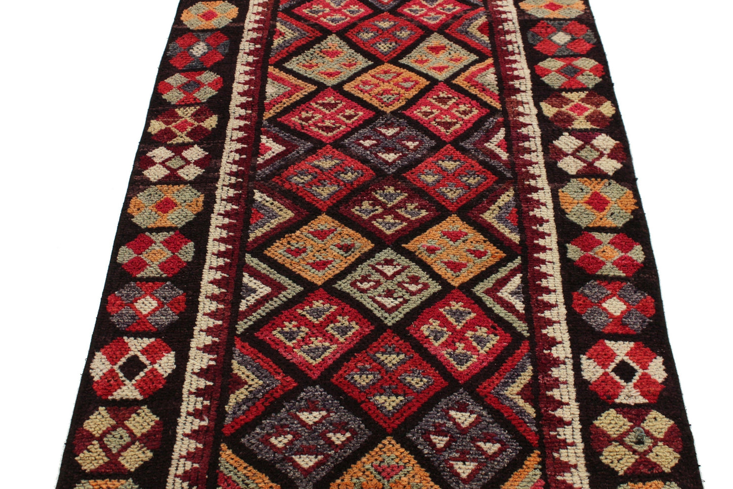 Extra Long Carpet Runner Rug, 3x14 Rug Runner, Turkish Vintage Oushak Runner, Bohemian, Entryway Rug, Made in Anatolia, Runner, 6389
