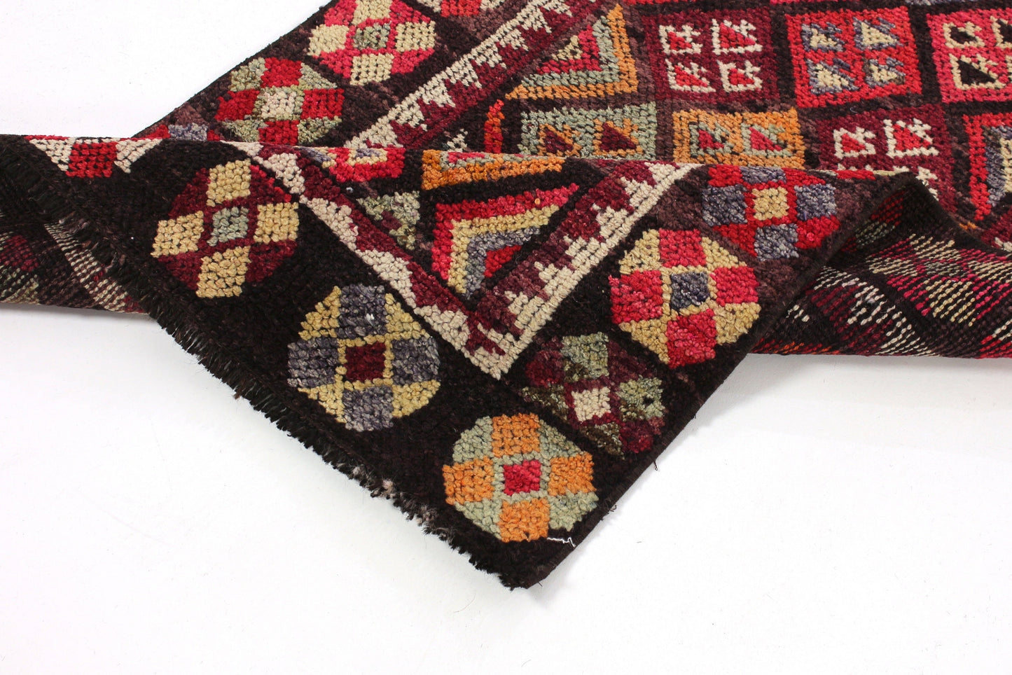 Extra Long Carpet Runner Rug, 3x14 Rug Runner, Turkish Vintage Oushak Runner, Bohemian, Entryway Rug, Made in Anatolia, Runner, 6389