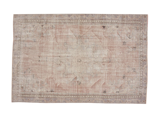 Handmade Vintage Rug, Turkish Oushak Antique Rug, Area Faded Rug, Neutral Floor Rug, Office Rug, Scandinavian Rug,Turkey Rug, Rug 6x8, 12057
