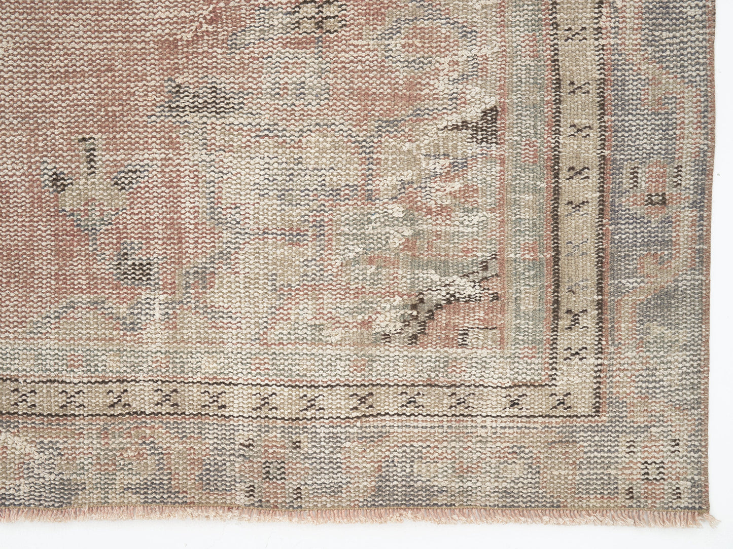Handmade Vintage Rug, Turkish Oushak Antique Rug, Area Faded Rug, Neutral Floor Rug, Office Rug, Scandinavian Rug,Turkey Rug, Rug 6x8, 12057