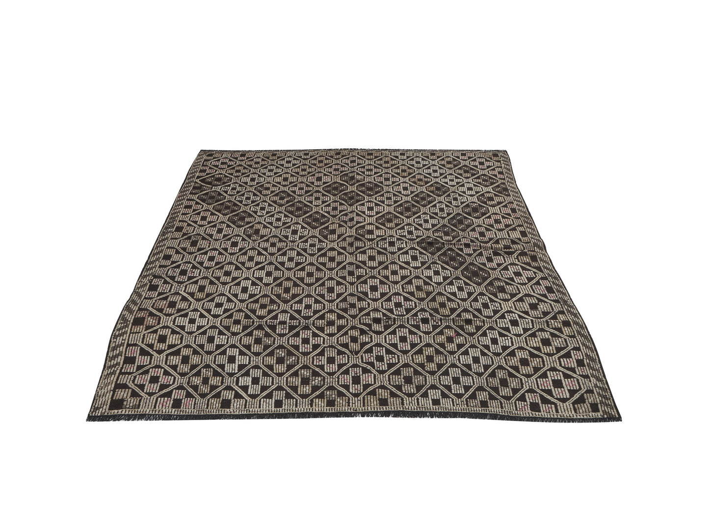 Turkish Handmade Kilim Rug, Vintage Antique Kilim Rug, Area Muted Kilim Rug, Living Room Rug, Farmhouse Decor, Kilim Rug 6x8, 12585