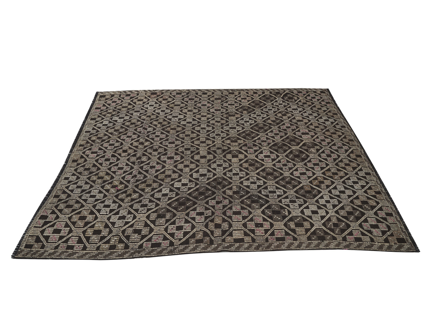 Turkish Handmade Kilim Rug, Vintage Antique Kilim Rug, Area Muted Kilim Rug, Living Room Rug, Farmhouse Decor, Kilim Rug 6x8, 12585