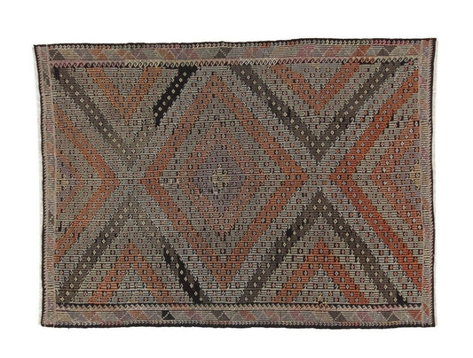 Kilim Rug 6x8, Vintage Kilim Rug, Natural Rug, Turkish Kilim Rug, Handmade Kilim Rug, Entryway Rug, One of a Kind, Farmhouse Decor, 8078