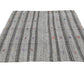Turkish Kilim Rug, Rug Kilim, Kilim Rug 6x8, Area Kilim, Gray Striped Kilim Rug, Wool Rug, Square Kilim Rug, Unique Rug, Neutral Rug, 8098