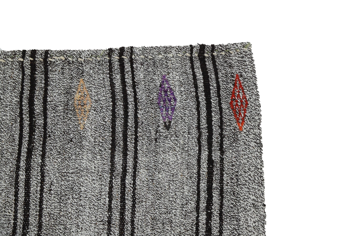 Turkish Kilim Rug, Rug Kilim, Kilim Rug 6x8, Area Kilim, Gray Striped Kilim Rug, Wool Rug, Square Kilim Rug, Unique Rug, Neutral Rug, 8098