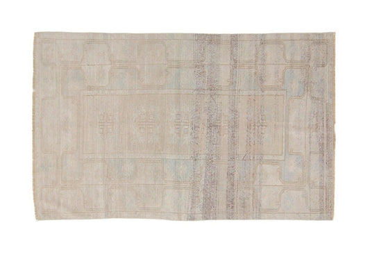 Rug Area Neutral ,Rug Turkish, Rug Oushak, Vintage Rug Beige, Fine rug, Unique rug ,Wool Rug ,One of a kind, 7416