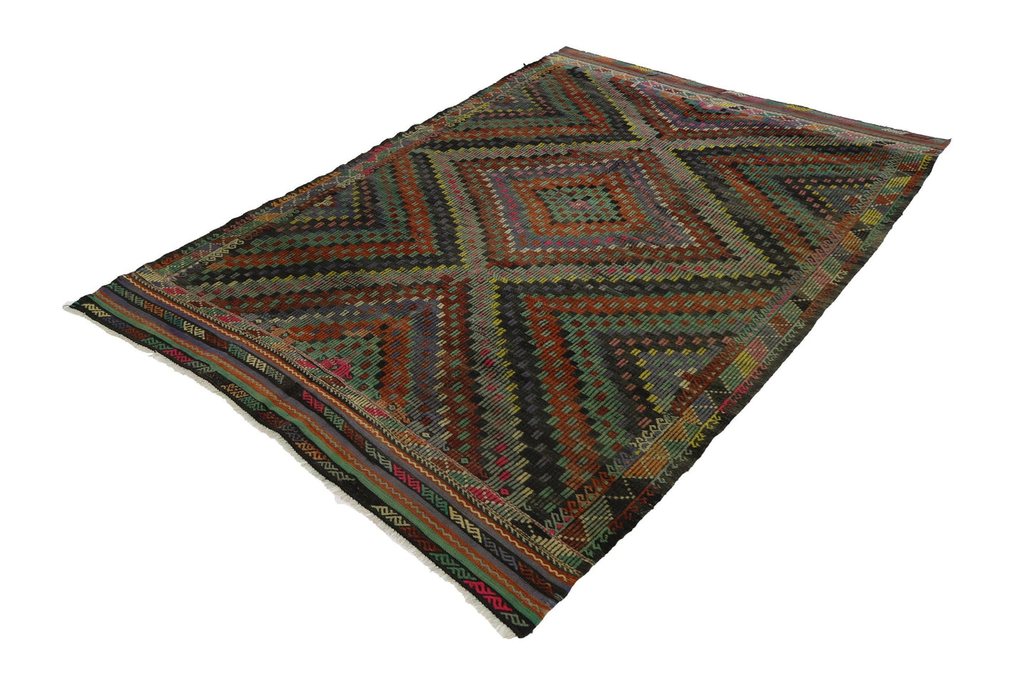 Area Kilim Rug, Handmade Kilim Rug, Kilim Rug 6x8, Wool Rug, Unique Rug, Living Room Rug, Turkish Kilim, Vintage Kilim, Primitive Rug, 8059