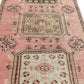 Pink Runner Rug 3x12, Carpet Runner ,Oushak Runner, Turkish Runner ,Unique Rug,Faded Rug, Kitchen Rug, Hallway Rug, Turkish Rug Runner, 6196