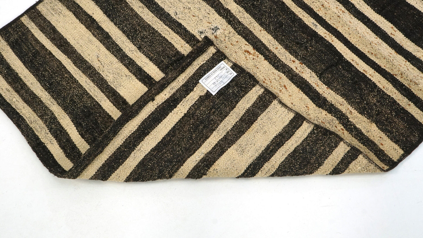 3x10 Runner Rug, Turkish Runner, Wool Rug, Rug Runner, Vintage Runner Rug, Hallway Rug, Entryway Rug, Beige Rug, Brown Runner Rug, 6090