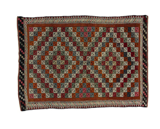 5x7 Area Kilim Rug, Handmade Kilim Rug, Vintage Kilim Rug, Turkish Kilim Rug, Farmhouse Decor, Country Decor, Living Room Rug, 2875