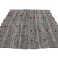 Kilim Rug, Turkish Kilim Rug, Vintage Kilim Rug, Area Kilim Rug, Rug Kilim, Gray Rug, Handmade Kilim Rug, Bedroom Rug, 4745