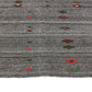 Kilim Rug, Turkish Kilim Rug, Vintage Kilim Rug, Area Kilim Rug, Rug Kilim, Gray Rug, Handmade Kilim Rug, Bedroom Rug, 4745
