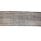 Turkish Kilim Runner, Gray Kilim Runner Rug 3x12,  Handmade Hallway Rug, Minimalist Rug, Floor Runner, Rug Runner Grey, 6700