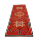 Turkish runner, Vintage runner, Oushak runner ,Herki runner, Rug runner, Floor runner ,Runner rug 3x11, Hallway rug, Kitchen rug, 7186