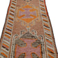 Pastel Oushak Runner rug, Carpet runner ,Boho rug, Fine rug, Turkish rug runner,Faded rug, Country decor, 3x12 Runner rug, 7195