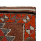 Cherry Red Runner rug, Turkish Oushak Vintage Rug Runner, 3x12 Runner rug,Bohemian Carpet Runner,Anatolia,Made in Turkey,7193
