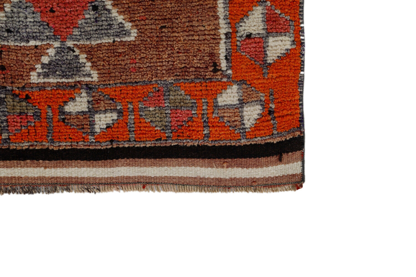 Cherry Red Runner rug, Turkish Oushak Vintage Rug Runner, 3x12 Runner rug,Bohemian Carpet Runner,Anatolia,Made in Turkey,7193