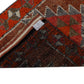 Cherry Red Runner rug, Turkish Oushak Vintage Rug Runner, 3x12 Runner rug,Bohemian Carpet Runner,Anatolia,Made in Turkey,7193