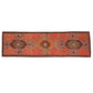 Orange Runner rug 3x10, Turkish runner, Oushak runner, Vintage runner, Turkey rug, Unique rug, Muted rug,Aged rug,One of a kind,7194