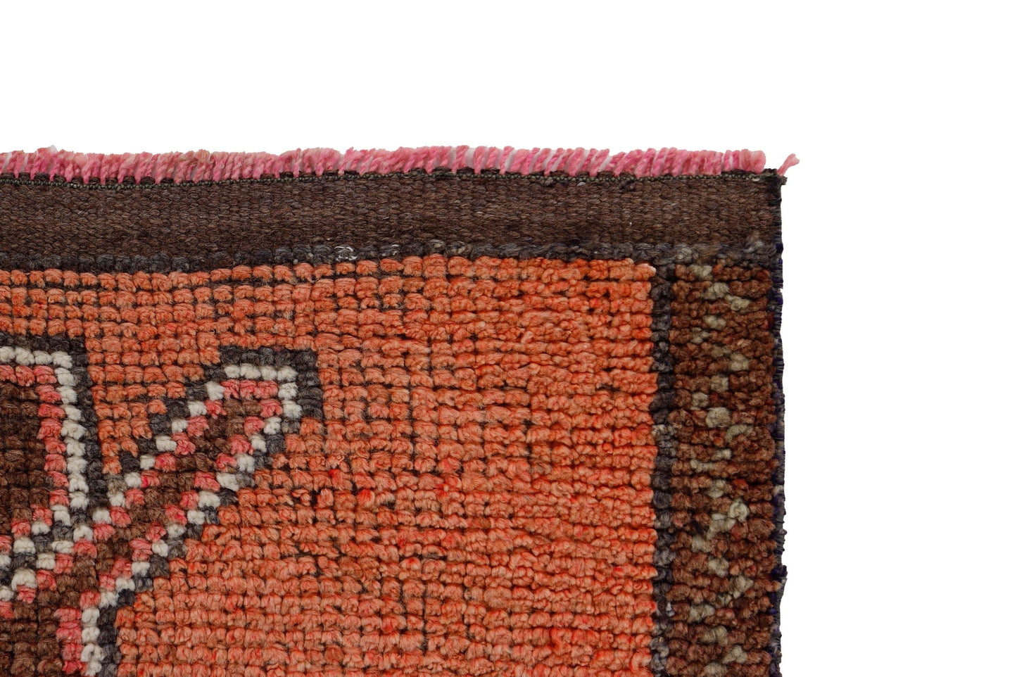 Orange Runner rug 3x10, Turkish runner, Oushak runner, Vintage runner, Turkey rug, Unique rug, Muted rug,Aged rug,One of a kind,7194