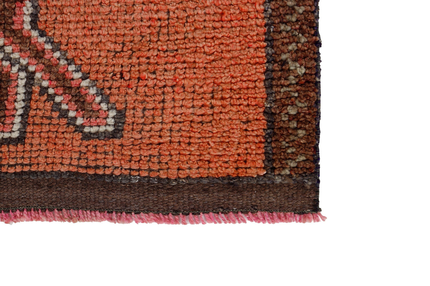 Orange Runner rug 3x10, Turkish runner, Oushak runner, Vintage runner, Turkey rug, Unique rug, Muted rug,Aged rug,One of a kind,7194