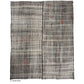 9x12 Kilim Rug, Turkish Vintage Kilim Rug, Oversize Large Natural Kilim Rug, Vintage Goat Hair Brown Flat Weave Kilim Rug, 4711