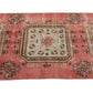 Vintage Runner Rug,Turkish Runner Oushak Runner Pink, 3x12 Rug Runner, Pink Navy Blue,Hallway Runner, Rug Carpet ,Boho,Eclectic,6368